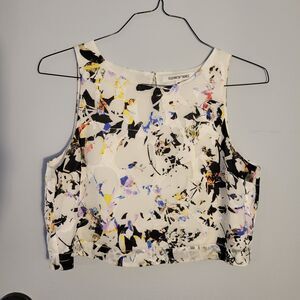 Elizabeth and James Abstract Crop Tank size Medium